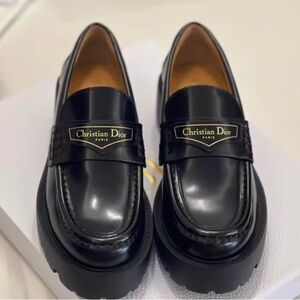 Dior Black Loafers